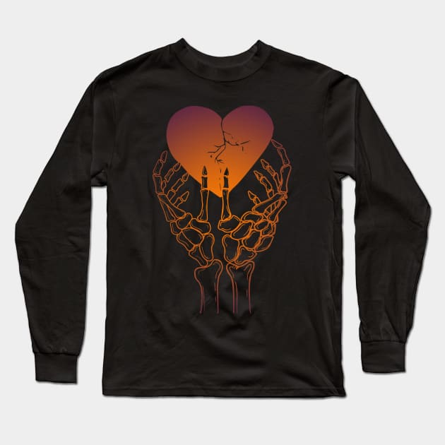 Broken heart Long Sleeve T-Shirt by ZethTheReaper